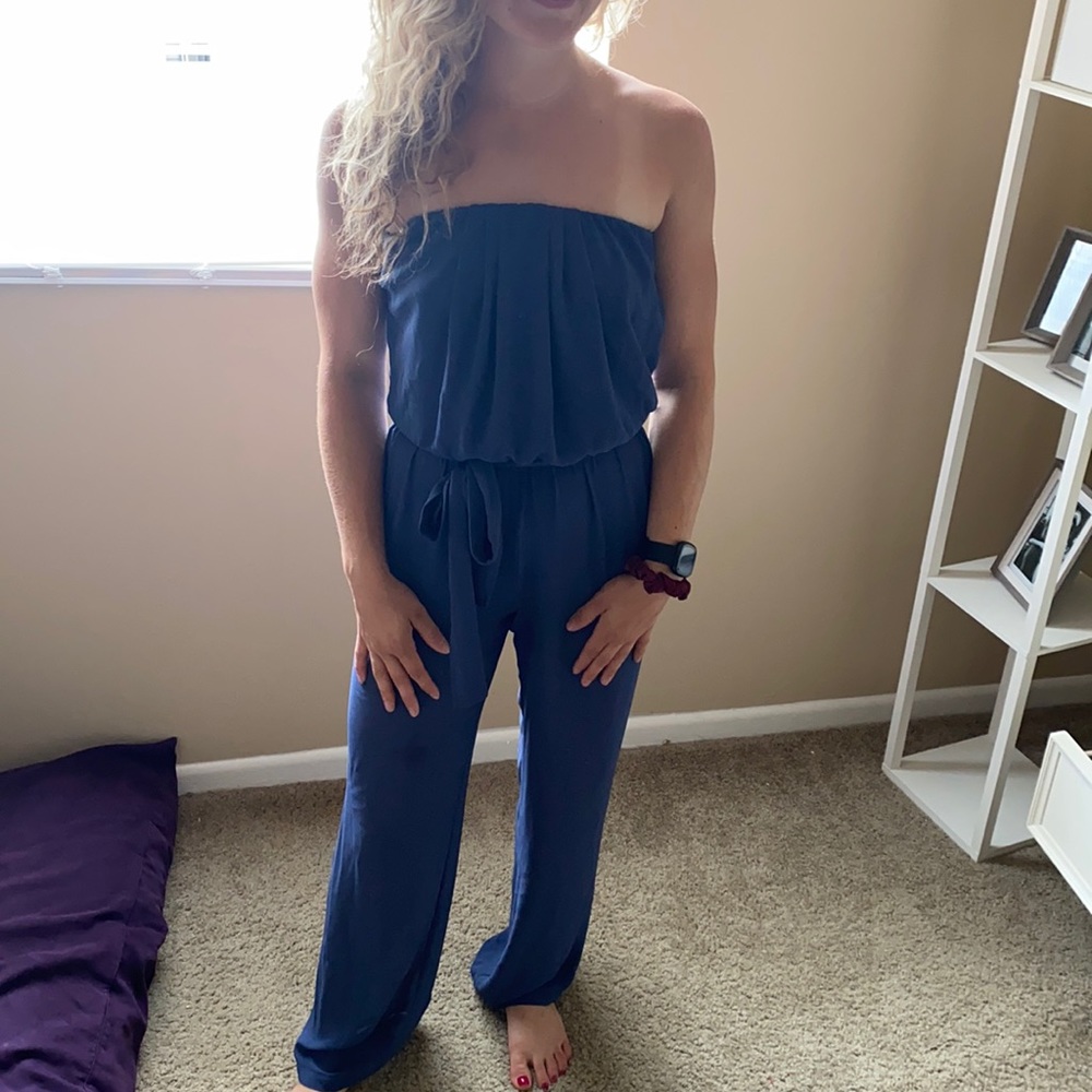 Blue jumpsuit